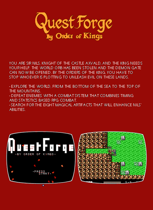 Quest Forge By Order Of Kings (Homebrew) — Box back